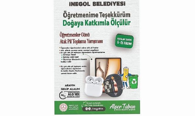 İnegöl Belediyesi’nden Öğretmenler Günü İçin Kampanya