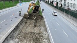 Kartepe tramvayında birinci kepçe vuruldu