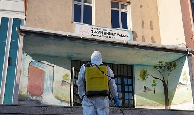 Maltepe’de Okullar Dezenfekte ediliyor