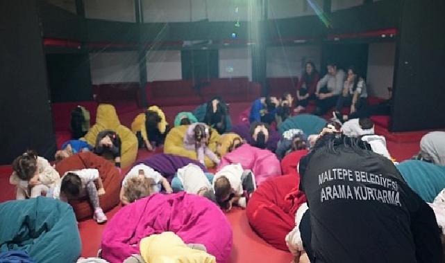Maltepe’de orta tatilde miniklere afet eğitimi