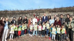 Minik ellerden yanan alanlara umut tohumları