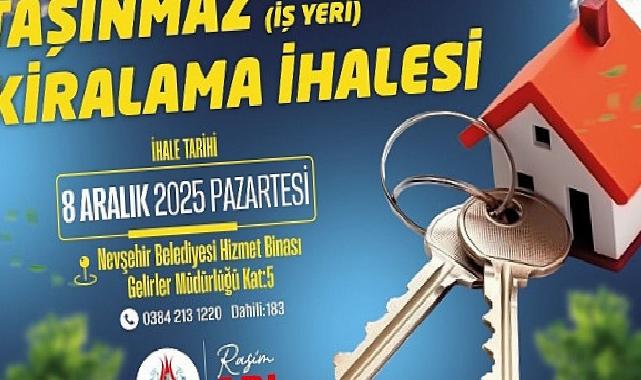 Nevşehir Belediyesi, Taşınmazlar İçin Kiralama İhalesi Yapacak