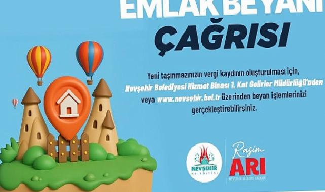 Nevşehir Belediyesi’nden Emlak Beyanı Daveti