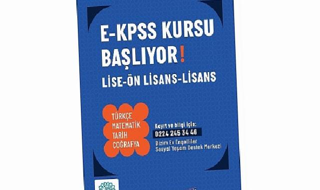 Nilüfer Belediyesi’nden engelli bireylere ücretsiz E-KPSS kursu
