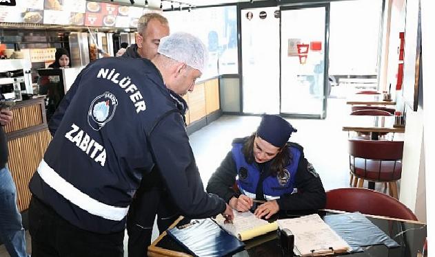 Nilüfer’de zincir restoranlara sıkı kontrol