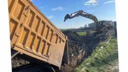 620 metrelik yeni kanalizasyon ve yağmur suyu sınırı