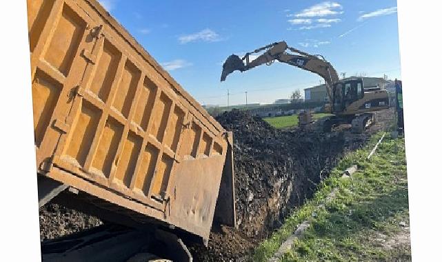 620 metrelik yeni kanalizasyon ve yağmur suyu sınırı