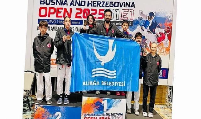 Aliağalı Taekwondocular Saraybosna’dan Madalyalarla Döndü