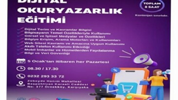 Bayanlar için dijital okuryazarlık eğitimi başlıyor