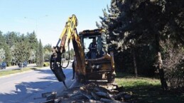 Büyükşehir Belediyesi’nden Kardeş Kentler Caddesi’nde çalışma