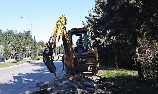Büyükşehir Belediyesi’nden Kardeş Kentler Caddesi’nde çalışma