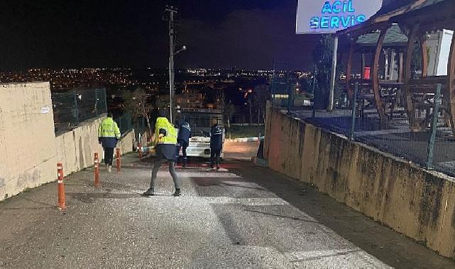 Büyükşehir’den buzlanmaya karşı ağır mesai