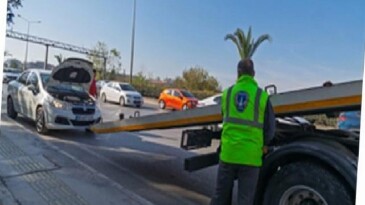 Büyükşehir’den trafiğe anında müdahale