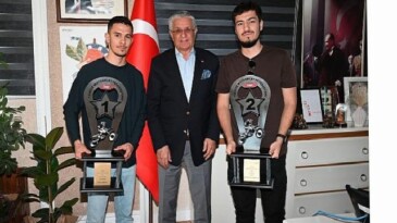 Enduro atletlerinden Lider Topaloğlu’na ziyaret