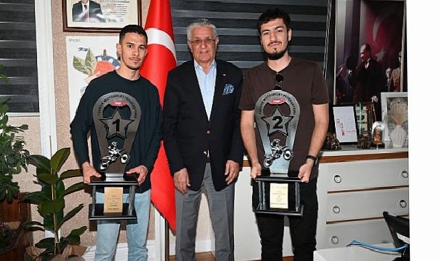 Enduro atletlerinden Lider Topaloğlu’na ziyaret