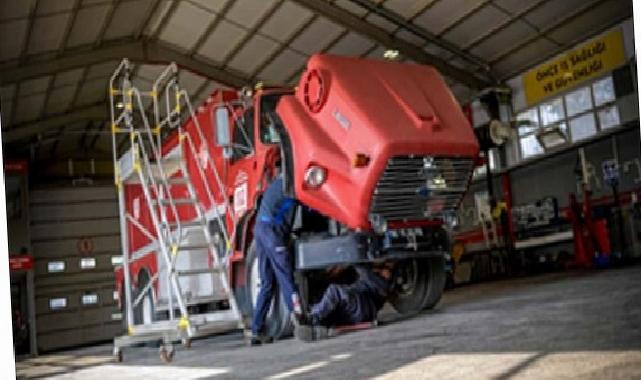 İtfaiye araçlarının bakım üssü: Mekatronik Atölyesi