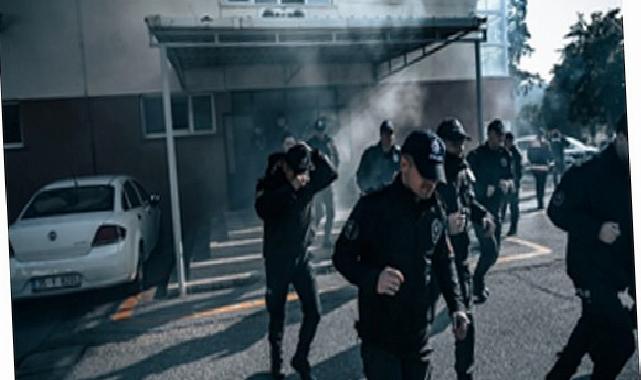 İtfaiye ekiplerinden polis okulunda yangın tatbikatı