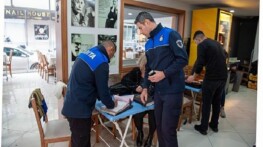 Karşıyaka Zabıtası’ndan işgal kontrolü