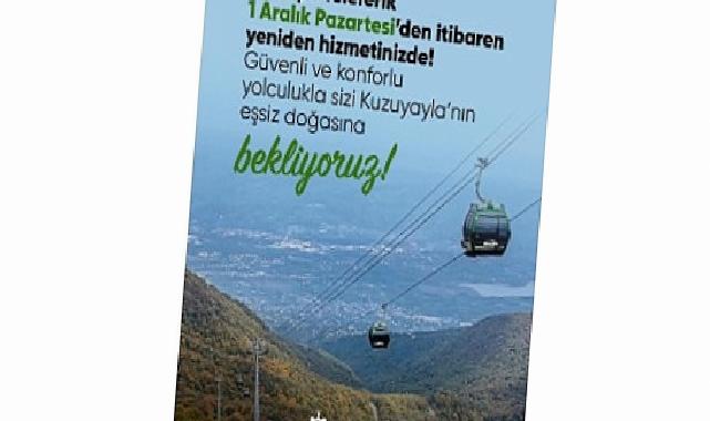 Kartepe Teleferik’te bakım çalışmaları tamam
