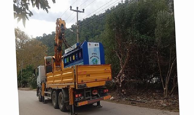 Kemer Belediyesi tarafından 2 mahalleye daha taşınabilir atık getirme merkezi