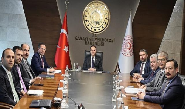 Konya Heyeti Sanayi ve Teknoloji Bakanı Mehmet Fatih Kacır’ı Ziyaret Etti