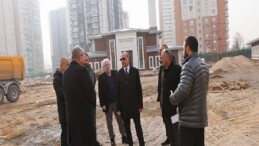 Lider Pekyatırmacı İmali Devam Eden Yazır Mahalle Külliyesi’nde İncelemelerde Bulundu