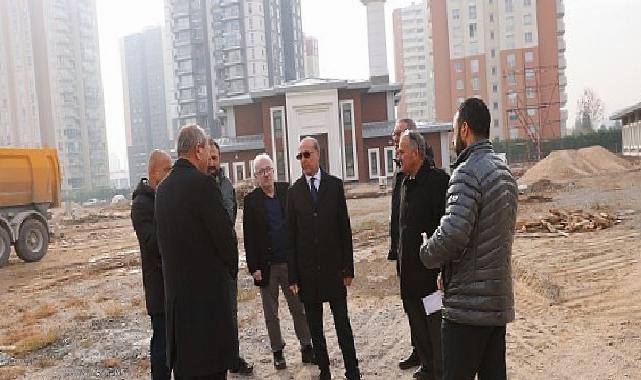 Lider Pekyatırmacı İmali Devam Eden Yazır Mahalle Külliyesi’nde İncelemelerde Bulundu