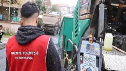 Maltepe’de Asfalt Seferberliği Sürüyor
