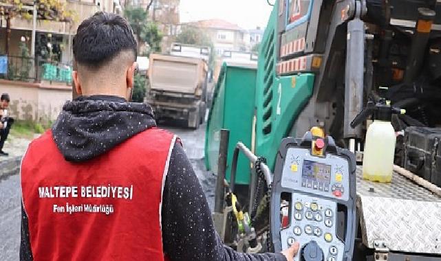 Maltepe’de Asfalt Seferberliği Sürüyor