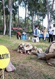 Orman ekosisteminde atıkların tehlikesi uygulamalı gösterildi