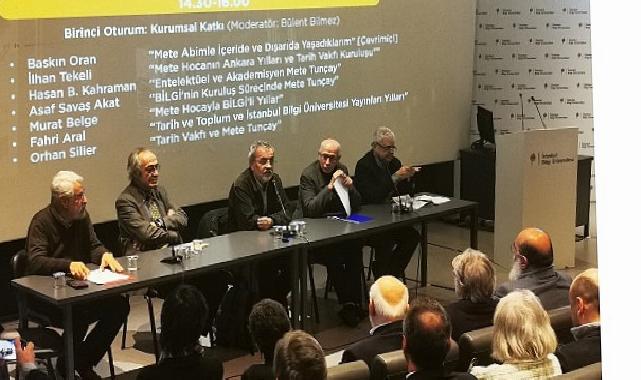 Toplumsal bilimlerin öncü isimlerinden Emeritus Prof. Dr. Mete Tunçay, İstanbul Bilgi Üniversitesi’nde anıldı