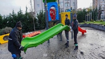 Yangın Sonrası Ahi Evran Parkı Kısa Müddette Yenilendi