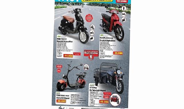 22 Ocak’ta A101’de Motosiklet ve Moped Modelleri Satışa Sunuluyor