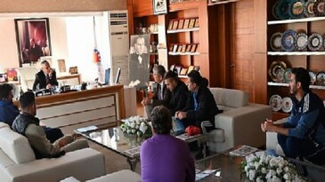 Antrenörlerden Lider Topaloğlu’na ziyaret