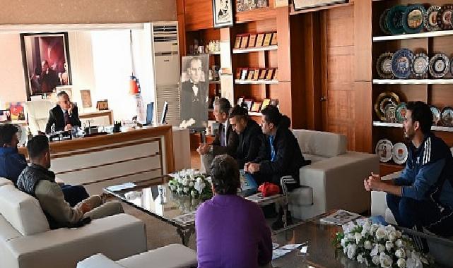 Antrenörlerden Lider Topaloğlu’na ziyaret