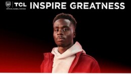 Arsenal’in yıldız futbolcusu Bukayo Latife, TCL’in yeni marka elçisi oldu