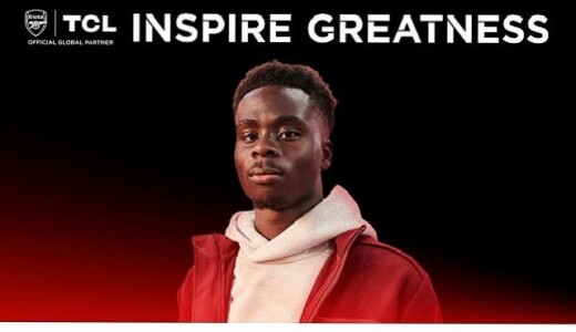 Arsenal’in yıldız futbolcusu Bukayo Latife, TCL’in yeni marka elçisi oldu