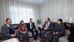 Birinci ziyaret şehit ailelerine yapıldı