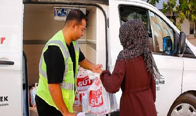 Büyükşehir’den çocuklara 773 bin 400 litre süt dayanağı