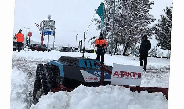 Büyükşehir’den karla uğraşta robotik teknoloji