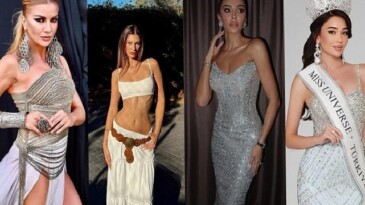 Ceren Arslan birinci büyük defilesinde Özge Ulusoy ve Ivana Sert’le tıpkı podyumda