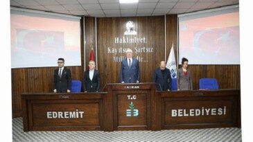 Edremit Belediye Meclisi’nde yılın birinci toplantısı yapıldı