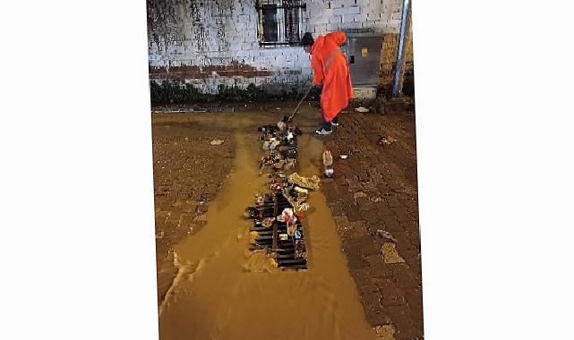 Edremit Belediyesi Yağışlara Karşı Vazifede