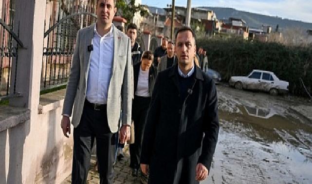 Eşki ve Güç selden etkilenen mahallelerde incelemelerde bulundu