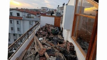 Fırtına mağduru şehit ailesine Büyükşehir’den takviye