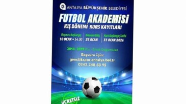 Futbol Akademisi kış devri kayıtları başlıyor