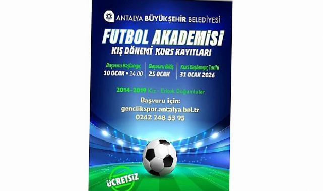 Futbol Akademisi kış devri kayıtları başlıyor