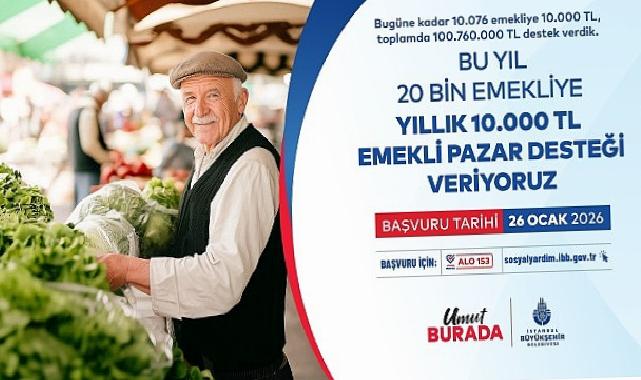 İBB Emekli Pazar Takviyesi Müracaatları Başladı