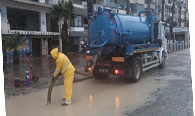 İzmir Büyükşehir Belediyesi grupları yağış nöbetinde