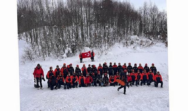 Kuvvetli kış koşullarında saniyelerle yarışıldı